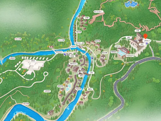 白山结合景区手绘地图智慧导览和720全景技术，可以让景区更加“动”起来，为游客提供更加身临其境的导览体验。
